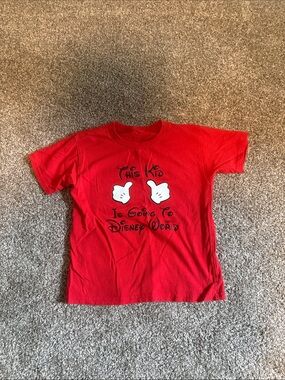 Kids Red 'This Kid Is Going to Disney World' T-Shirt